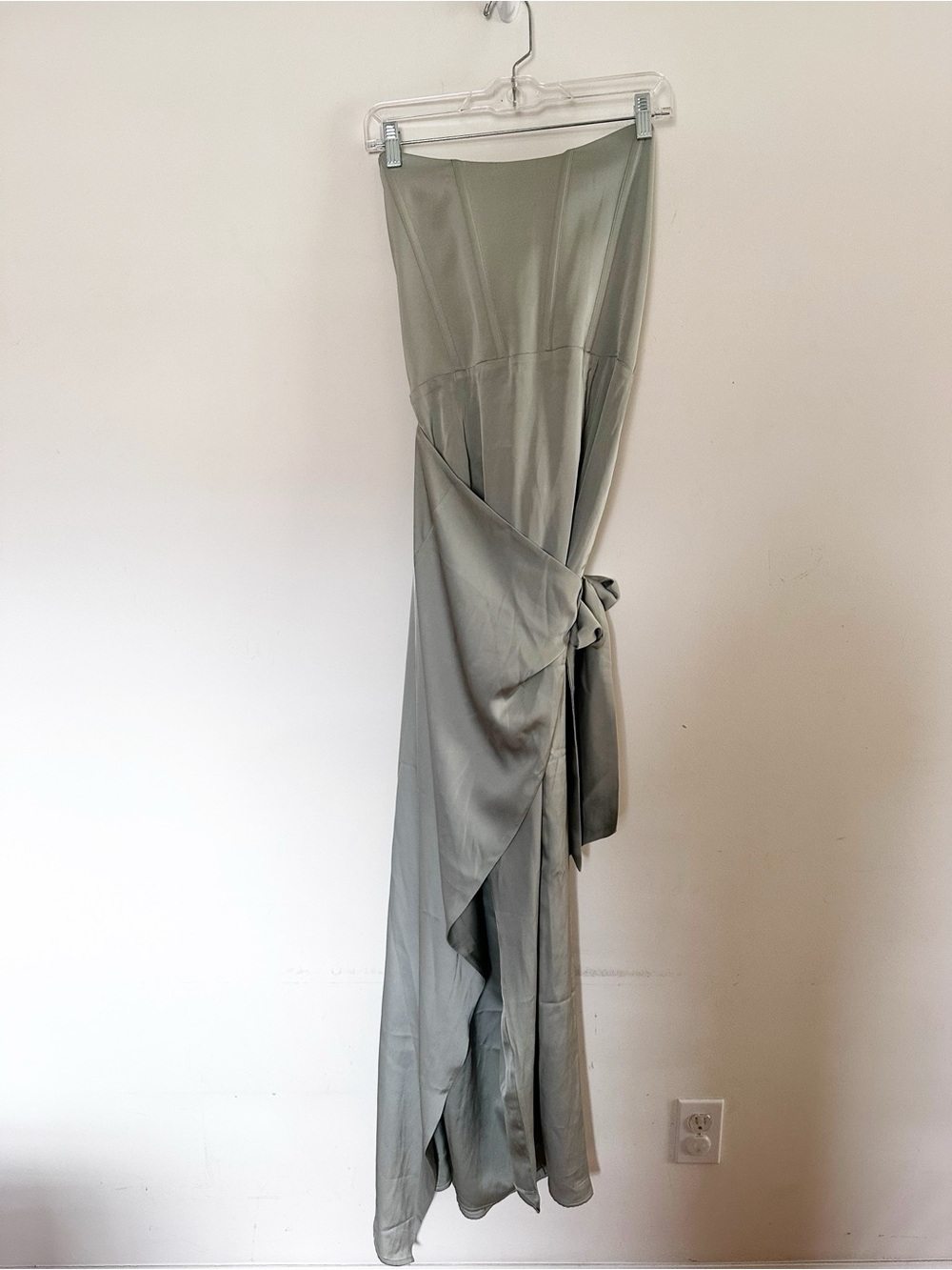 Anthropologie V. Chapman June Corset Jacquard Front-Slit Gown - Picture 10 of 14